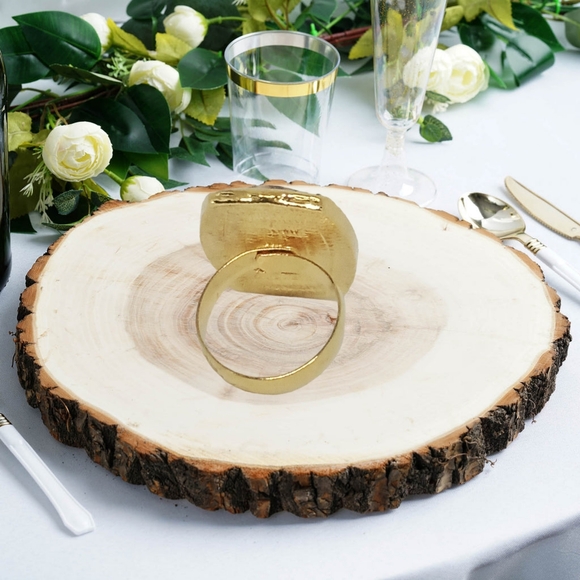 .Gold Tone Adjustable Ring with Jasper Stone - Picture 3 of 5